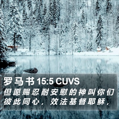 罗 马 书 15:5 CUVS Bible Verse Image