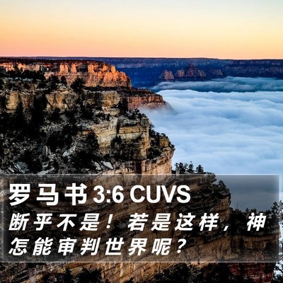 罗 马 书 3:6 CUVS Bible Verse Image