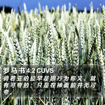 罗 马 书 4:2 CUVS Bible Verse Image