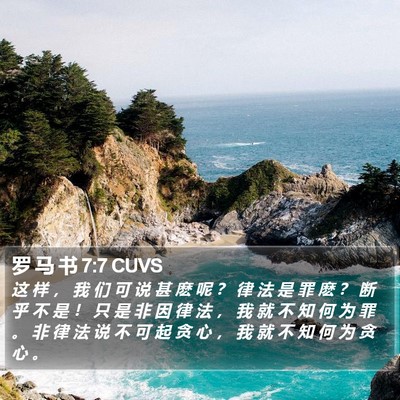罗 马 书 7:7 CUVS Bible Verse Image