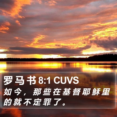 罗 马 书 8:1 CUVS Bible Verse Image
