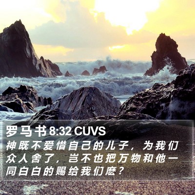 罗 马 书 8:32 CUVS Bible Verse Image