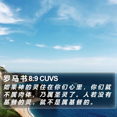 罗 马 书 8:9 CUVS Bible Verse Image