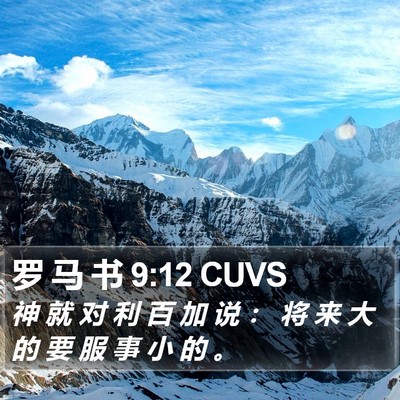罗 马 书 9:12 CUVS Bible Verse Image