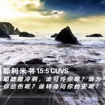 耶 利 米 书 15:5 CUVS Bible Verse Image