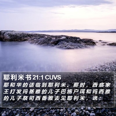 耶 利 米 书 21:1 CUVS Bible Verse Image