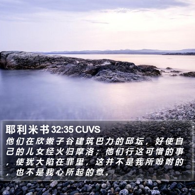 耶 利 米 书 32:35 CUVS Bible Verse Image