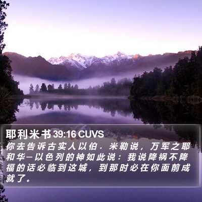 耶 利 米 书 39:16 CUVS Bible Verse Image