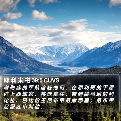 耶 利 米 书 39:5 CUVS Bible Verse Image