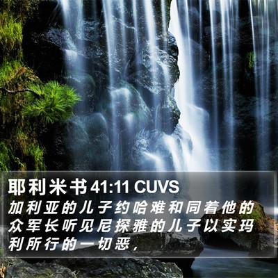 耶 利 米 书 41:11 CUVS Bible Verse Image