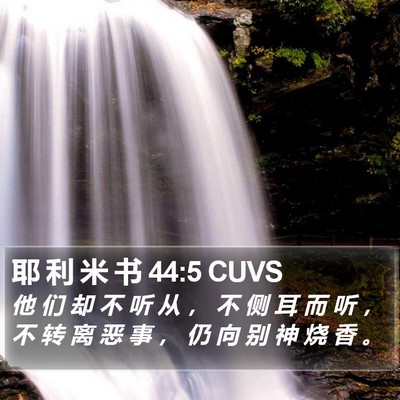 耶 利 米 书 44:5 CUVS Bible Verse Image