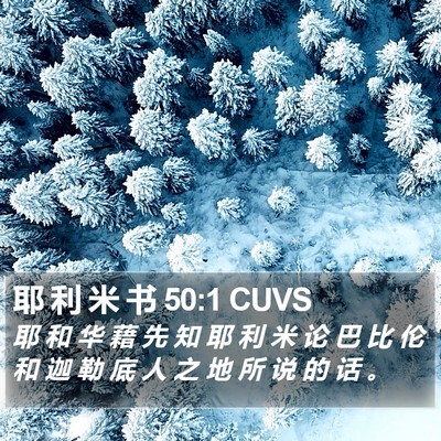 耶 利 米 书 50:1 CUVS Bible Verse Image
