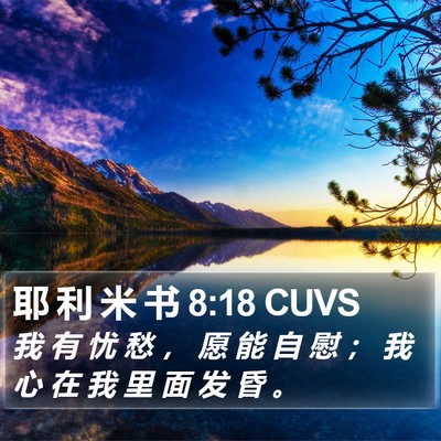 耶 利 米 书 8:18 CUVS Bible Verse Image
