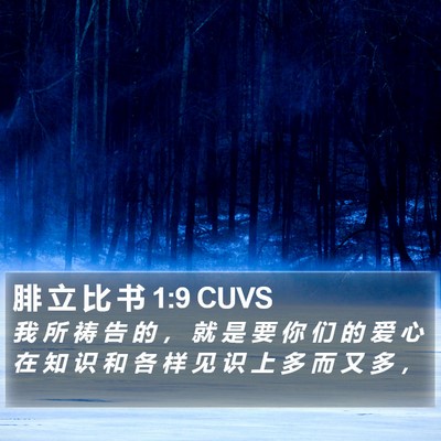 腓 立 比 书 1:9 CUVS Bible Verse Image