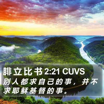 腓 立 比 书 2:21 CUVS Bible Verse Image