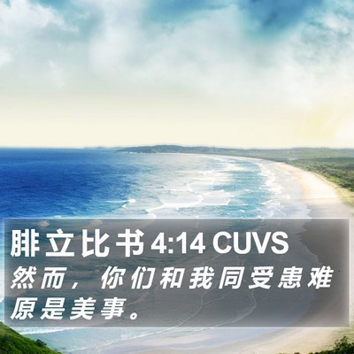 腓 立 比 书 4:14 CUVS Bible Verse Image