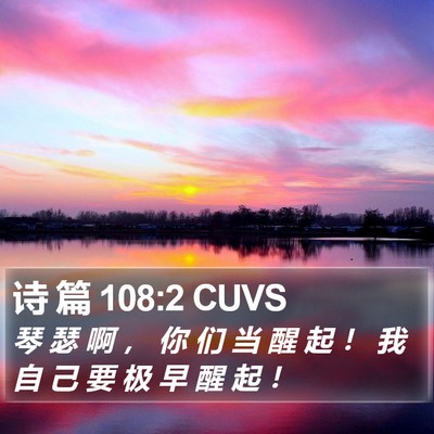 诗 篇 108:2 CUVS Bible Verse Image