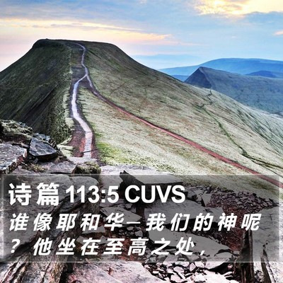 诗 篇 113:5 CUVS Bible Verse Image