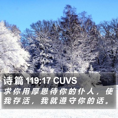 诗 篇 119:17 CUVS Bible Verse Image