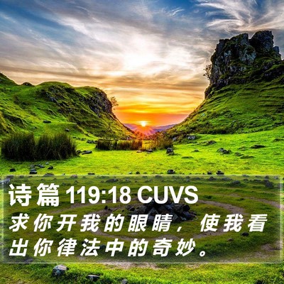 诗 篇 119:18 CUVS Bible Verse Image