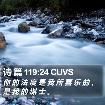 诗 篇 119:24 CUVS Bible Verse Image