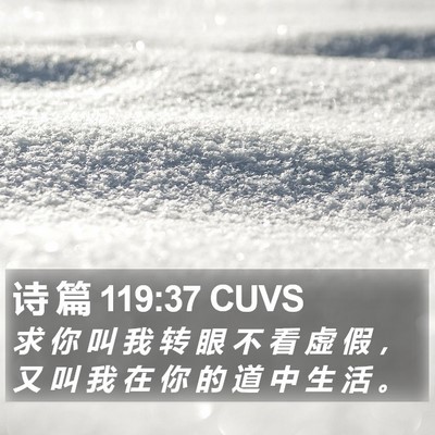 诗 篇 119:37 CUVS Bible Verse Image
