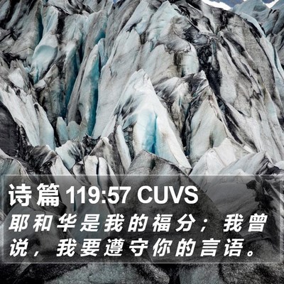 诗 篇 119:57 CUVS Bible Verse Image