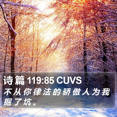 诗 篇 119:85 CUVS Bible Verse Image