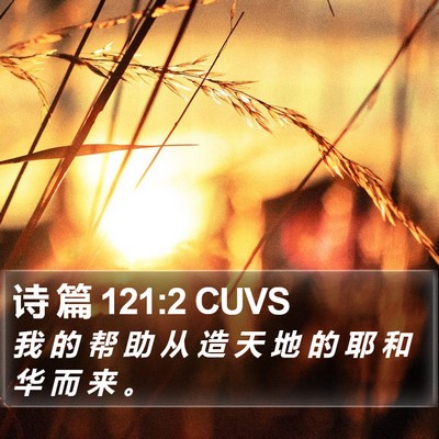 诗 篇 121:2 CUVS Bible Verse Image