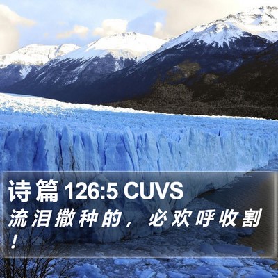 诗 篇 126:5 CUVS Bible Verse Image
