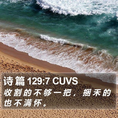 诗 篇 129:7 CUVS Bible Verse Image