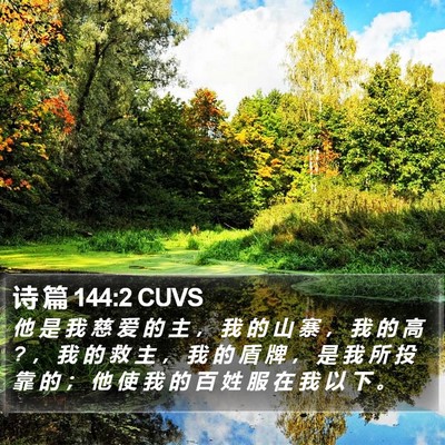 诗 篇 144:2 CUVS Bible Verse Image