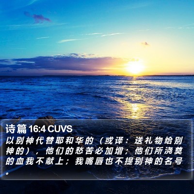 诗 篇 16:4 CUVS Bible Verse Image