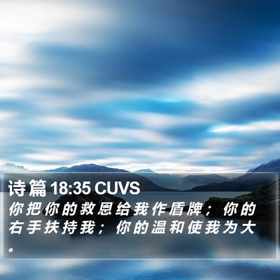 诗 篇 18:35 CUVS Bible Verse Image