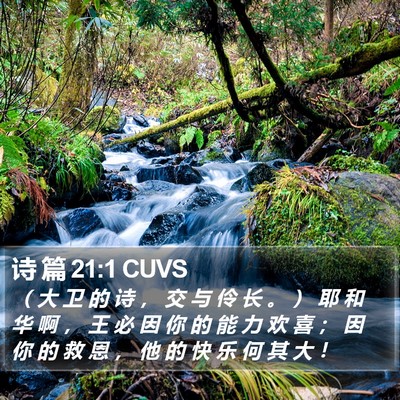 诗 篇 21:1 CUVS Bible Verse Image