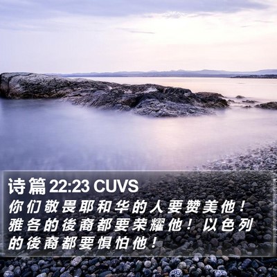 诗 篇 22:23 CUVS Bible Verse Image