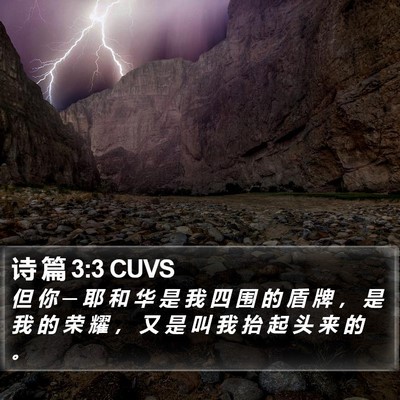 诗 篇 3:3 CUVS Bible Verse Image