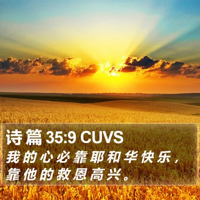 诗 篇 35:9 CUVS Bible Verse Image