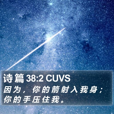 诗 篇 38:2 CUVS Bible Verse Image