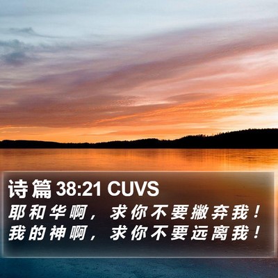 诗 篇 38:21 CUVS Bible Verse Image