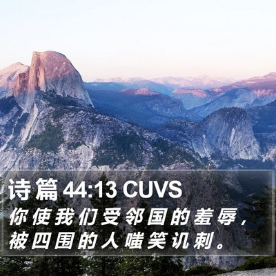 诗 篇 44:13 CUVS Bible Verse Image