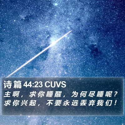 诗 篇 44:23 CUVS Bible Verse Image