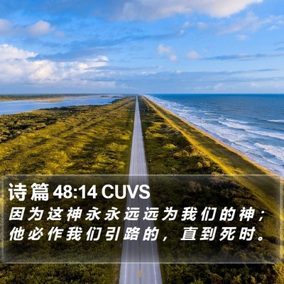 诗 篇 48:14 CUVS Bible Verse Image