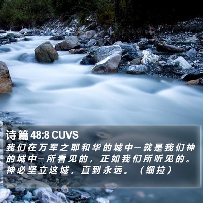 诗 篇 48:8 CUVS Bible Verse Image