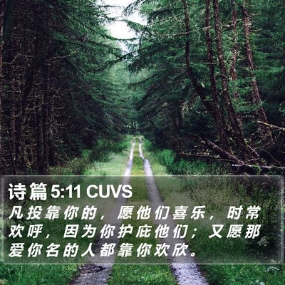 诗 篇 5:11 CUVS Bible Verse Image