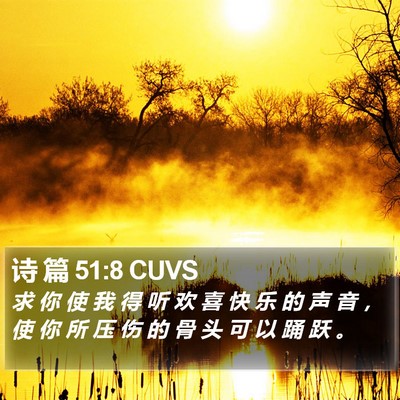 诗 篇 51:8 CUVS Bible Verse Image