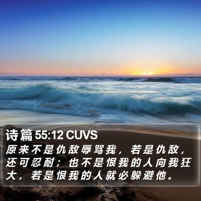 诗 篇 55:12 CUVS Bible Verse Image
