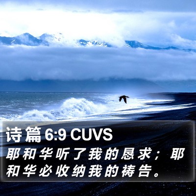 诗 篇 6:9 CUVS Bible Verse Image