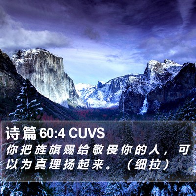 诗 篇 60:4 CUVS Bible Verse Image