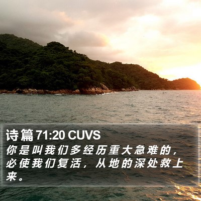 诗 篇 71:20 CUVS Bible Verse Image
